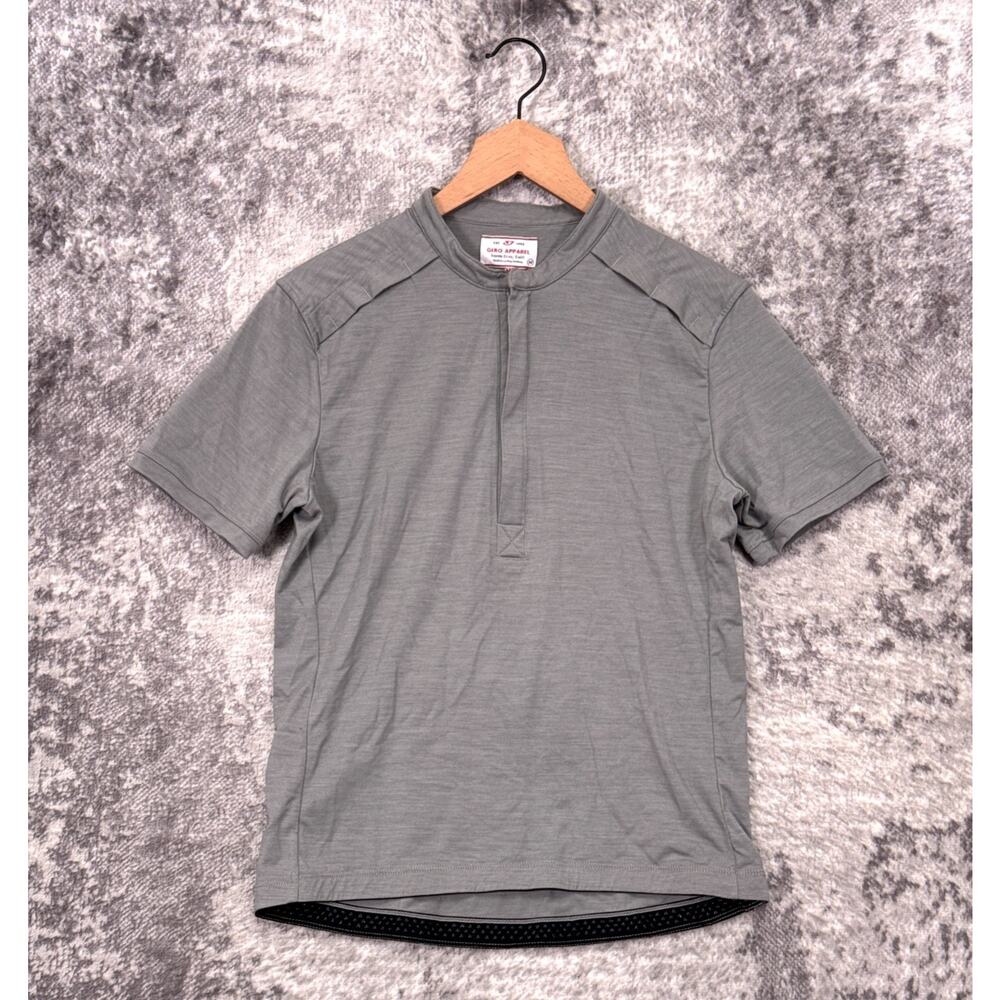 Giro Merino Wool Cycling Jersey Medium Mens Gray Short Sleeve